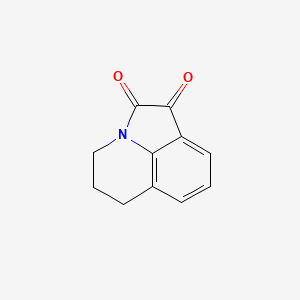 molecular formula C11H9NO2 B1273253 5,6-dihydro-4H-pyrrolo[3,2,1-ij]quinoline-1,2-dione CAS No. 4290-72-6