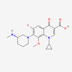 molecular formula C20H24FN3O4 B12732568 Balofloxacin, (S)- CAS No. 165619-84-1