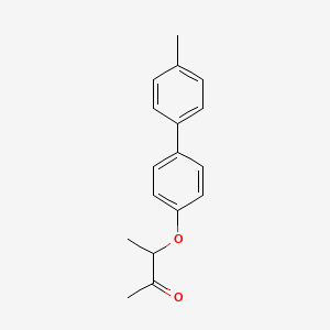 molecular formula C17H18O2 B1273266 3-[4-(4-Methylphenyl)phenoxy]butan-2-one CAS No. 449737-08-0