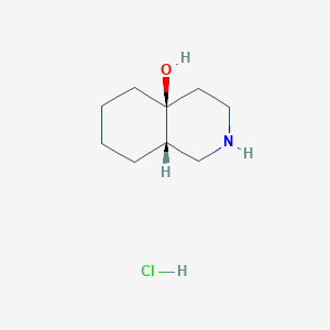 molecular formula C9H18ClNO B1273267 (4aS,8aS)-decahydroisoquinolin-4a-ol hydrochloride CAS No. 81562-78-9