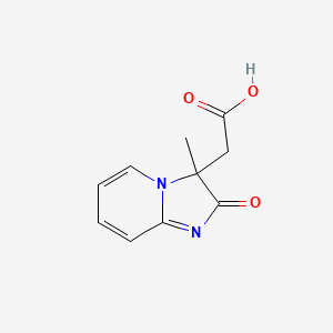 molecular formula C10H10N2O3 B1273271 (3-Methyl-2-oxo-2,3-dihydroimidazo[1,2-a]pyridin-3-yl)acetic acid CAS No. 436811-33-5