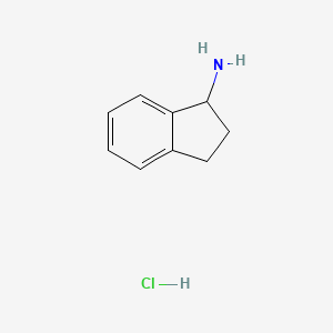 molecular formula C9H12ClN B1273278 1-Aminoindane Hydrochloride CAS No. 70146-15-5