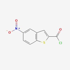 molecular formula C9H4ClNO3S B1273279 5-Nitro-1-benzothiophene-2-carbonyl chloride CAS No. 86010-32-4