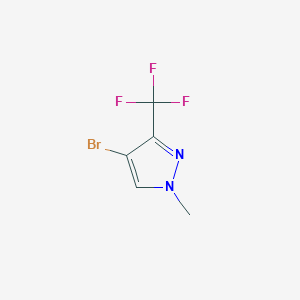 molecular formula C5H4BrF3N2 B1273284 4-Bromo-1-methyl-3-(trifluoromethyl)-1H-pyrazole CAS No. 497832-99-2