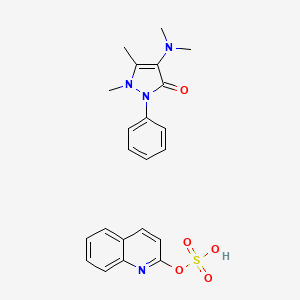 molecular formula C22H24N4O5S B12732844 Einecs 259-505-1 CAS No. 55154-38-6
