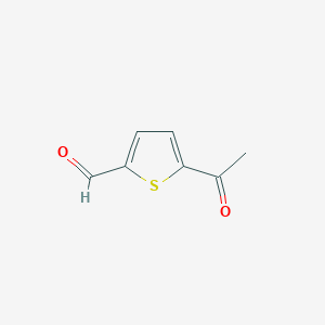 molecular formula C7H6O2S B1273286 5-Acetylthiophene-2-carbaldehyde CAS No. 4565-29-1