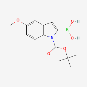 (1-(Tert-butoxycarbonyl)-5-methoxy-1H-indol-2-YL)boronic acid