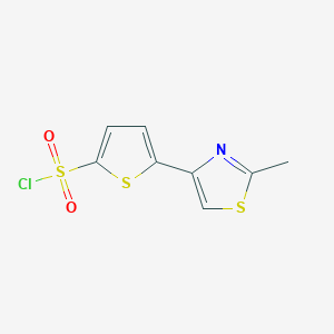 5-(2-methyl-1,3-thiazol-4-yl)thiophene-2-sulfonyl Chloride