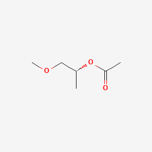 molecular formula C6H12O3 B12733028 Methoxyisopropyl acetate, (R)- CAS No. 335203-11-7