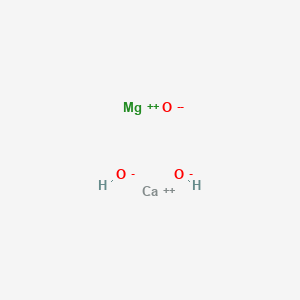 molecular formula CaH2MgO3 B12733058 Calcium magnesium hydroxide oxide (CaMg(OH)2O) CAS No. 58398-71-3