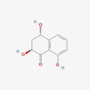 molecular formula C10H10O4 B12733153 2,4,8-Trihydroxy-1-tetralone, trans-(-)- CAS No. 330477-81-1