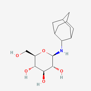 molecular formula C16H27NO5 B12733162 beta-D-Glucopyranosylamine, N-tricyclo(3.3.1.1(sup 3,7))dec-2-yl- CAS No. 178563-30-9