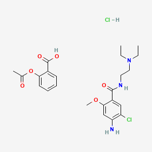 molecular formula C23H31Cl2N3O6 B12733219 Migravess CAS No. 75334-04-2