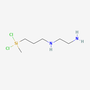 molecular formula C6H16Cl2N2Si B12733249 N1-(3-(Dichloromethylsilyl)propyl)-1,2-ethanediamine CAS No. 827627-58-7