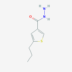 molecular formula C8H12N2OS B1273351 5-Propylthiophene-3-carbohydrazide CAS No. 438215-42-0