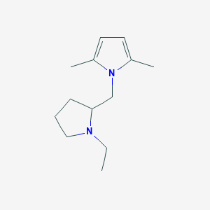 molecular formula C13H22N2 B1273352 1-[(1-ethylpyrrolidin-2-yl)methyl]-2,5-dimethyl-1H-pyrrole 