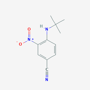 molecular formula C11H13N3O2 B1273354 4-(Tert-butylamino)-3-nitrobenzonitrile CAS No. 320406-01-7