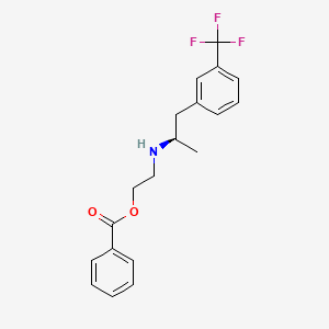 molecular formula C19H20F3NO2 B12733542 Benfluorex, (R)- CAS No. 1333167-88-6