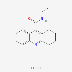 molecular formula C16H19ClN2O B12733562 Acridine-9-carboxamide, 1,2,3,4-tetrahydro-N-ethyl-, hydrochloride CAS No. 113106-78-8