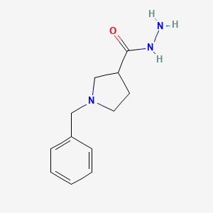 molecular formula C12H17N3O B1273363 1-Benzyl-pyrrolidine-3-carboxylic acid hydrazide CAS No. 474317-63-0