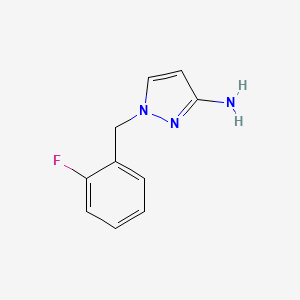 molecular formula C10H10FN3 B1273366 1-(2-氟苄基)-1H-吡唑-3-胺 CAS No. 895929-38-1