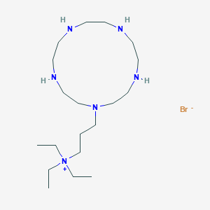 molecular formula C19H45BrN6 B12733719 R6DD3Era9E CAS No. 272118-30-6