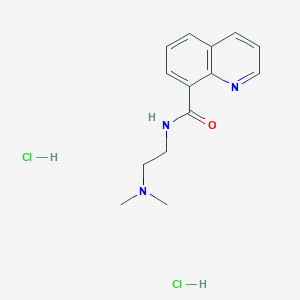 molecular formula C14H19Cl2N3O B12733725 N-(2-Dimethylaminoethyl)quinoline-8-carboxamide dihydrochloride CAS No. 112022-18-1