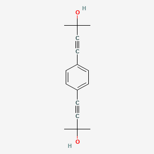 molecular formula C16H18O2 B1273381 4-[4-(3-Hydroxy-3-methylbut-1-ynyl)phenyl]-2-methylbut-3-yn-2-ol CAS No. 2344-53-8