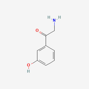 molecular formula C8H9NO2 B12733973 2-Amino-1-(3-hydroxyphenyl)ethanone CAS No. 90005-54-2