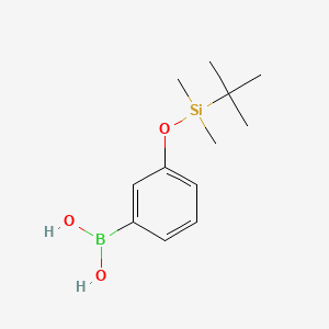 molecular formula C12H21BO3Si B1273399 (3-((叔丁基二甲基甲硅烷基)氧基)苯基)硼酸 CAS No. 261621-12-9