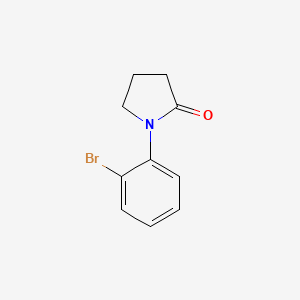 molecular formula C10H10BrNO B1273400 1-(2-Bromophenyl)pyrrolidin-2-one CAS No. 7661-30-5