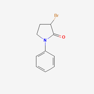 molecular formula C10H10BrNO B1273402 3-Bromo-1-phenylpyrrolidin-2-one CAS No. 77868-83-8