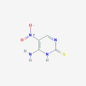 molecular formula C4H4N4O2S B1273404 4-Amino-5-nitropyrimidine-2-thiol CAS No. 6266-15-5