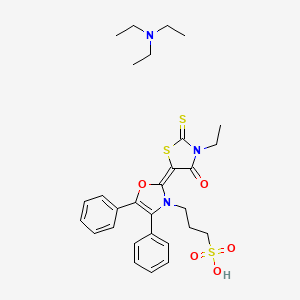 molecular formula C29H37N3O5S3 B12734052 Einecs 299-208-4 CAS No. 93857-73-9