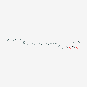 molecular formula C23H38O2 B12734082 2H-Pyran, tetrahydro-2-(3,13-octadecadiynyloxy)- CAS No. 71673-25-1