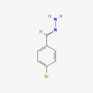 molecular formula C7H7BrN2 B1273411 Benzaldehyde, 4-bromo-, hydrazone CAS No. 57477-93-7