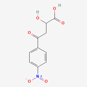 molecular formula C10H9NO6 B12734118 4-(4-Nitrophenyl)-4-oxo-2-hydroxybutanoic acid CAS No. 81008-13-1