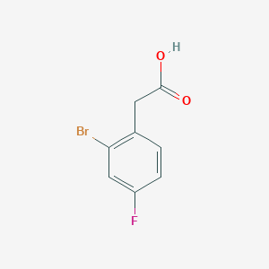 molecular formula C8H6BrFO2 B1273413 2-Bromo-4-fluorophenylacetic acid CAS No. 61150-59-2