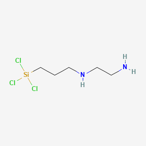 molecular formula C5H13Cl3N2Si B12734201 N1-(3-(Trichlorosilyl)propyl)-1,2-ethanediamine CAS No. 73448-62-1