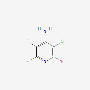 molecular formula C5H2ClF3N2 B1273427 4-氨基-3-氯-2,5,6-三氟吡啶 CAS No. 2693-57-4