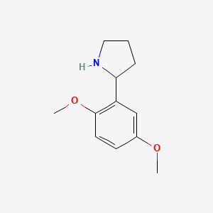 molecular formula C12H17NO2 B1273428 2-(2,5-Dimethoxyphenyl)pyrrolidine CAS No. 91564-44-2