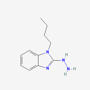 molecular formula C11H16N4 B1273430 1-Butyl-2-hydrazino-1H-benzimidazole CAS No. 615281-72-6