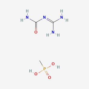 molecular formula C2H6N4O.CH5O3P<br>C3H11N4O4P B12734302 Einecs 282-758-4 CAS No. 84402-58-4