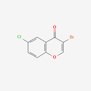 molecular formula C9H4BrClO2 B1273435 3-Bromo-6-chlorochromone CAS No. 73220-38-9