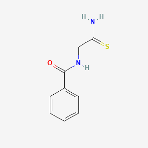 molecular formula C9H10N2OS B1273437 N-(2-amino-2-thioxoethyl)benzamide CAS No. 55443-42-0