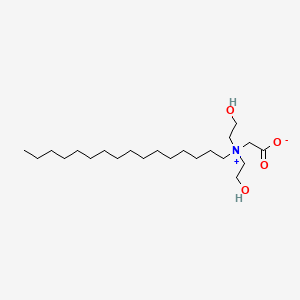 molecular formula C22H45NO4 B12734423 Dihydroxyethyl cetyl glycinate CAS No. 100550-12-7