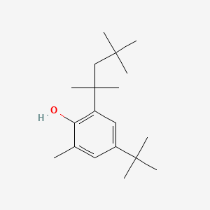 molecular formula C19H32O B12734471 6-(1,1,3,3-Tetramethylbutyl)-4-tert-butyl-2-cresol CAS No. 71889-15-1