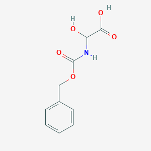 molecular formula C10H11NO5 B1273449 2-(((Benzyloxy)carbonyl)amino)-2-hydroxyacetic acid CAS No. 56538-57-9