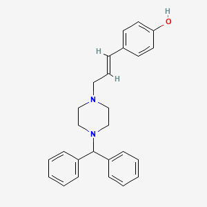 molecular formula C26H28N2O B12734571 Cinnarizine metabolite C-2 CAS No. 185629-15-6