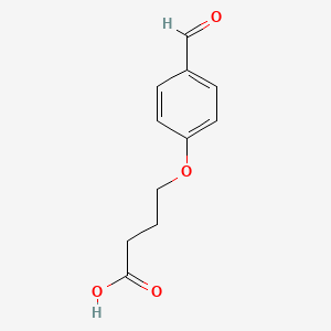 molecular formula C11H12O4 B1273460 4-(4-formylphenoxy)butanoic Acid CAS No. 99865-70-0